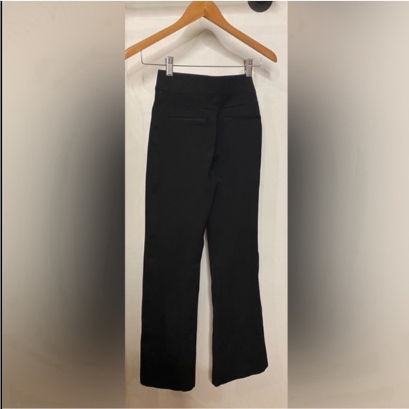 Spanx The Perfect Pants Hi Rise Flare Black Stretch Knit Pull On Career - Picture 5 of 8